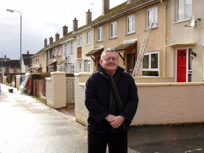 Sinn Fein Councillor Tony Hassan pictured at Carnhill.