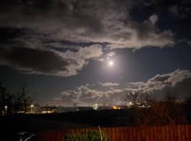 WInter moon shines over north Inishowen in Donegal this weekend as temperatures fall away.