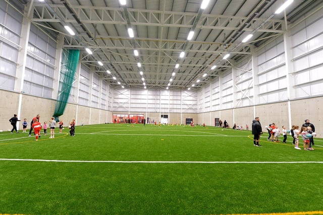 The 3G pitch at Sean Dolans GAC’s new state-of-the-art indoor arena.   Photo: George Sweeney. DER2305GS – 93