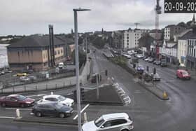 The Craigavon Bridge on Wednesday morning.