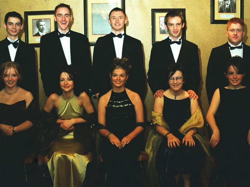 Seated from left, Kathryn Kelly, Julie Kyle, Colleen McLuskey, Jeanette Dillon, Clare McIlheney. Standing from left, Eammon Kelly, Kevin Cooke, Stephen Harkin, Shaun Deery, Micheal McLaughin.(8/12/PG3)