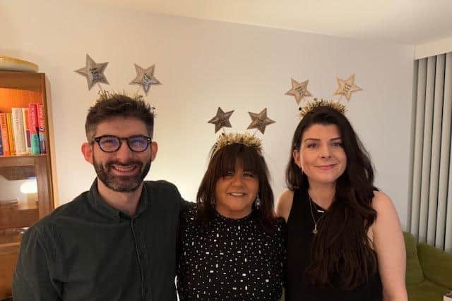 Deirdre with her son and daughter.