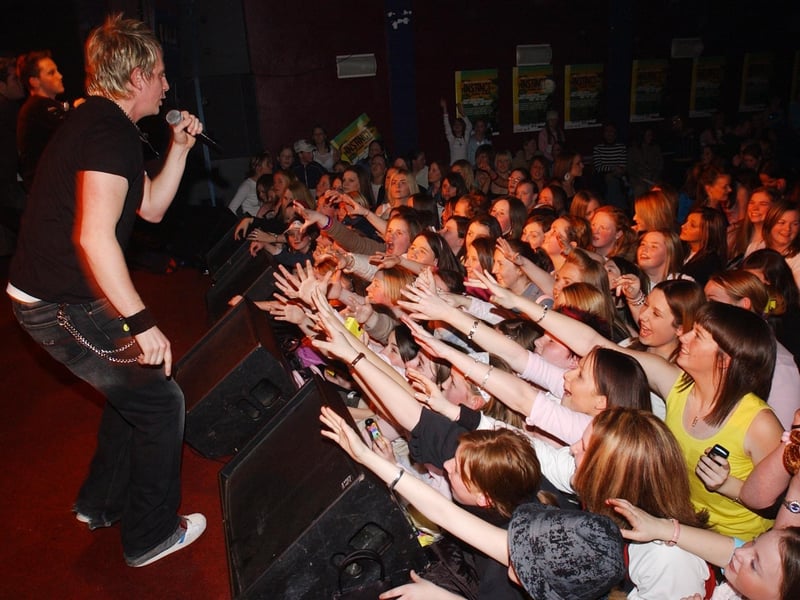 Boyband Wot Nxt performing at the Nerve Centre in Derry in 2004.