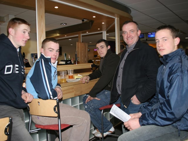Fearghal Nugent, Raymond Nugent, Eamon Nugent, Tony McClelland and David McClelland. : .