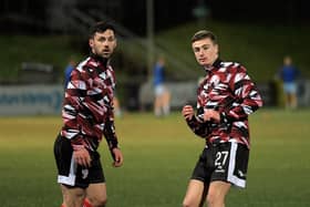 Pat Hoban and Daniel Kelly will be hoping to get one over their former club tonight as Derry eye top spot.  Photograph: George Sweeney