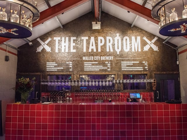 The Taproom at the Walled City Brewery in Ebrington. Picture Martin McKeown. 21.10.22