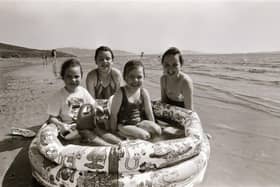 Happy campers in the Stragill sunshine in June 1995.