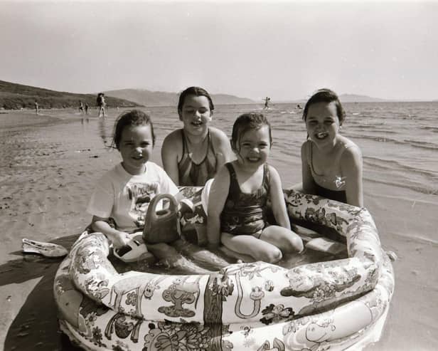 Happy campers in the Stragill sunshine in June 1995.