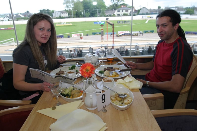 At the Lifford races back in 2004 with tasty food and a few drinks.