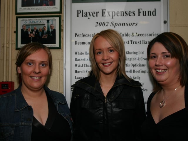 Enjoying the Quiz night in aid of the Foyle Hospice left to right Catherine Carr, Shauna McKinney and Susan Harper. 677/ dd : Parties in December 2005.
