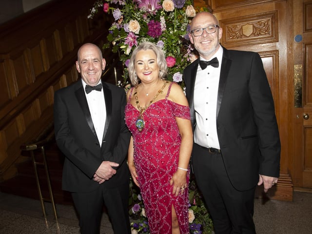 Councillor Sandra Duffy hosted the annual Mayor's Ball in the Guildhall on Friday in aid of the Mayor's chosen charity, First Housing Aid and Support Services.