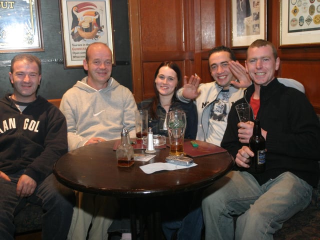 Enjoying a pint in Derry bars 20 years ago in 2003
