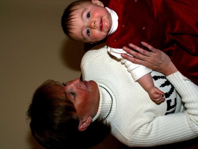 Baby Bradley's birthday with family.