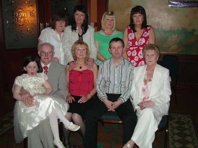 DSCF5641Patrick and Margaret pictured at their silver wedding anniversary party in Rafters with the Ward family. : Parties and celebrations April 2006: Margaret and Patrick.