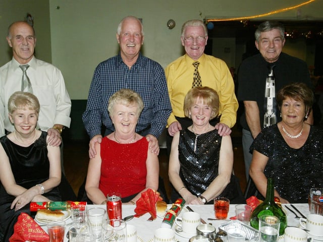 Kathleen Bradley, Bridie O'Donnell. Josephine Griffiths and Mary McDermott with partners Charlie Coyle, Bobby O'Donnell, Tony Griffiths and Eddie McDermott. (0512JB75):.