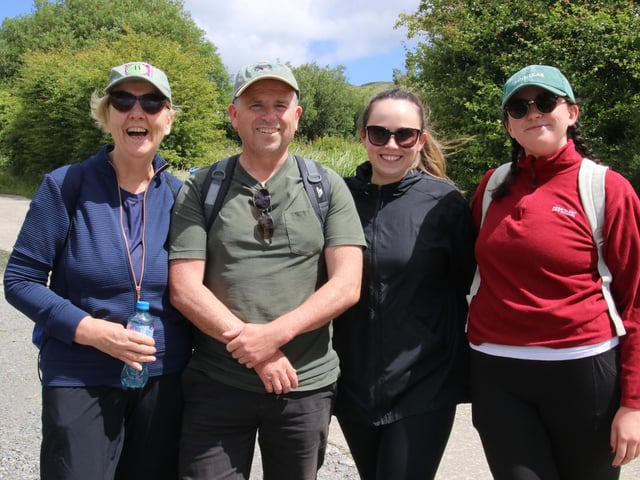 The Hegarty Family pictured at The 19th Annual Scalp Mountain Climb to the Cross in aid of Concern Worldwide.  (Photo - Deirdre Heaney, nwpresspics) : .