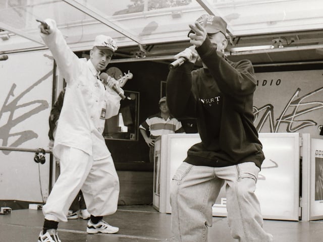 East 17 performing in Derry