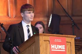 James Tourish was among a delegation from St. Columb's College who visited the Oireachtas this week.