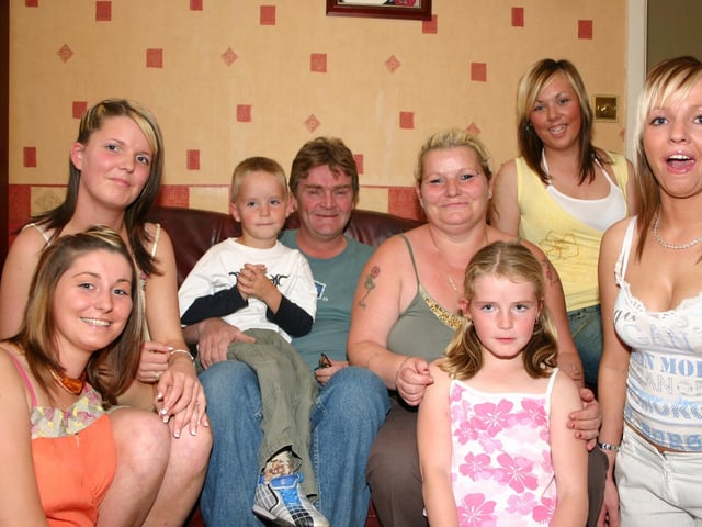 Shauna Burke far right pictured with friends and family 8390dd : .