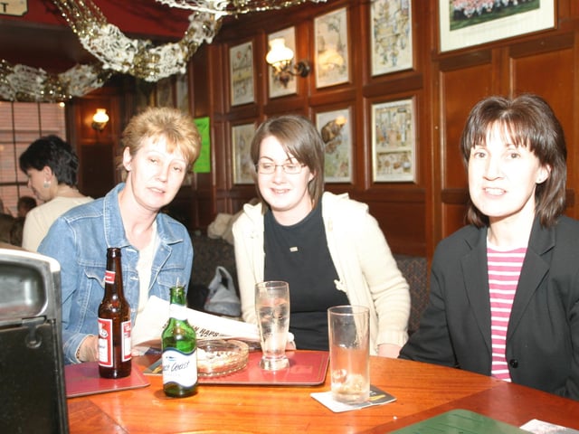 Enjoying a pint in Derry bars 20 years ago in 2003