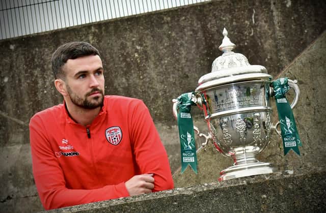 Derry City winger Michael Duffy has his eyes on a FIFTH FAI Cup victory.