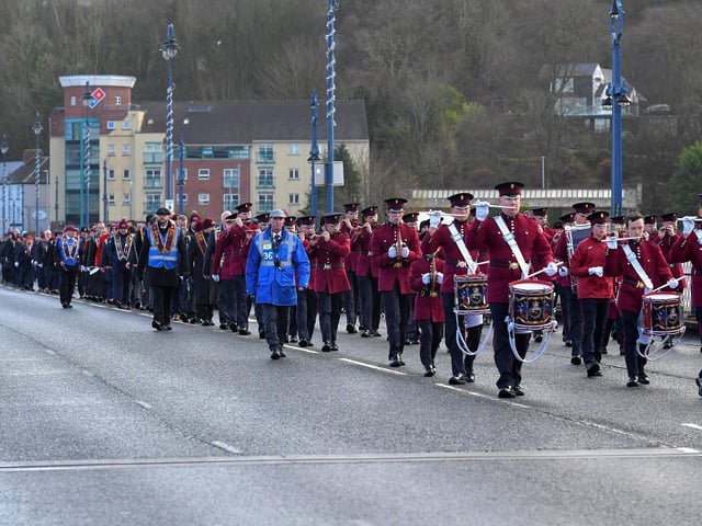 Apprentice Boys of Derry Shutting of the Gates commemoration held in the city on Saturday. Photo: George Sweeney