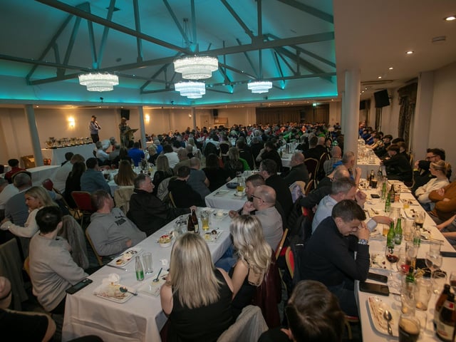 The Deputy Mayor, Niree McMorris addressing the attendance at the  D&D Youth FA awards on Friday night.