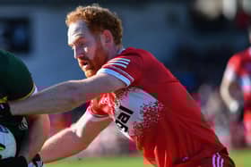 GOAL: Conor Glass hit a superb second half goal for Derry.