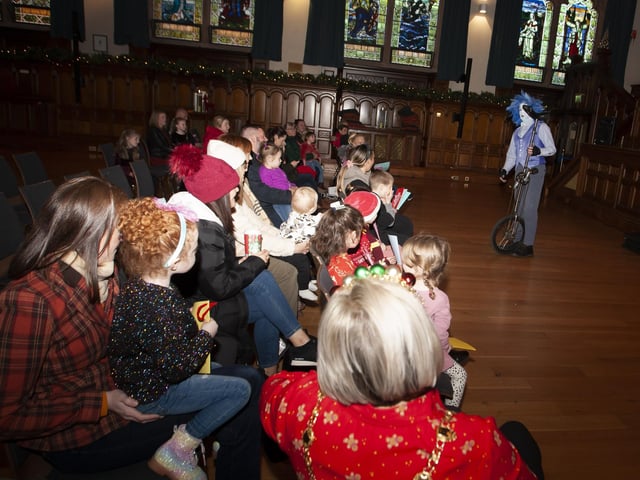 Fun, Games and juggling just some of the fun at Saturday's Mayor's Magical Christmas Experience at the Guildhall, Derry.:.