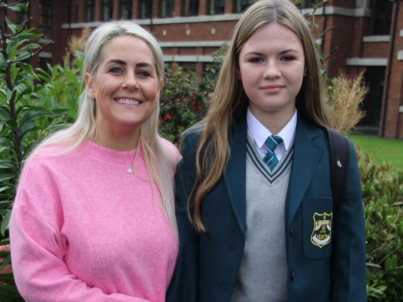 One of the new Year 8 pupils who began their secondary education at Thornhill College last week.