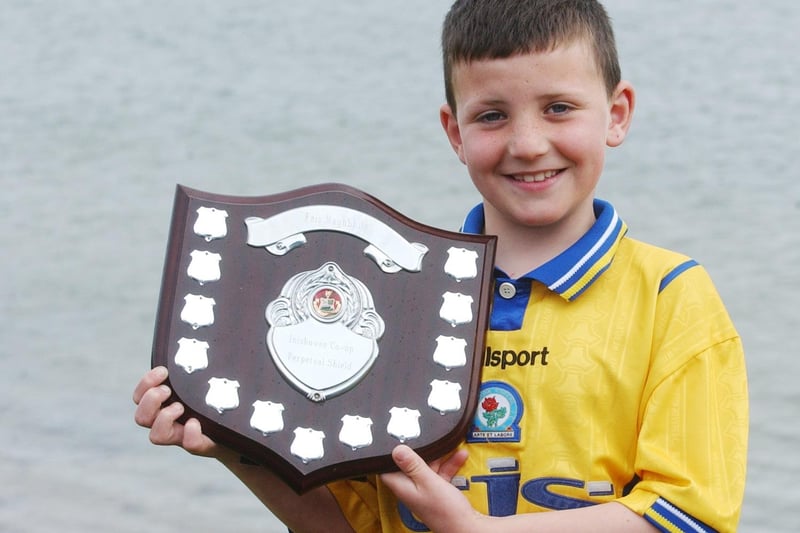 Killian O Dubhghaill, from Moville, Gaelscoil Cois Feabhail, winner of the Boys Verse Confined 6-8. (0605C43)