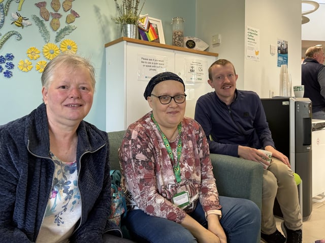 Service users, their families and Trust staff enjoyed an amazing array of scones, buns and cakes donated by local businesses and the community.