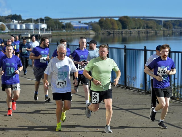Participants at the annual Foyle Hospice Run/Walk. Photo: George Sweeney