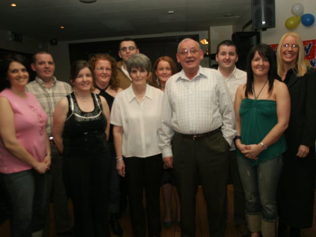 The whole family together for Tony's birthday.