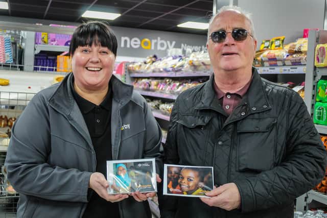 Richard Moore with Carla Shiels, Nearby Culmore.