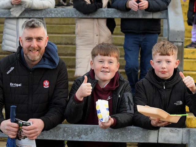 Fans in Celtic Park on Saturday for Derry’s game against Dublin. Photo: George Sweeney