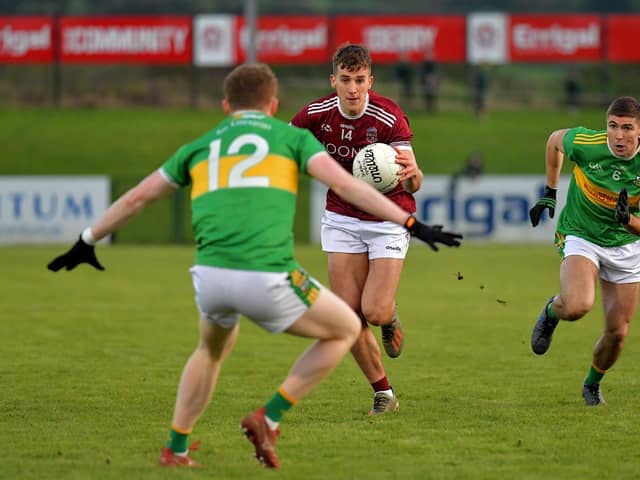 Shane McGuigan hit 1-04 at Slaughtneil defeated Glen at Owenbeg on Saturday. Photo: George Sweeney