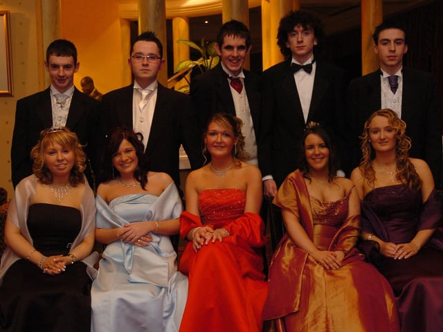Seated, from left, Linda Carton, Kim Miller, Amy McCay, Fiona O'Kane, and Danielle Jordan. Standing, from left, Karl McShane, Deane Connelly, Ciaran O'Hara, Dermot McAteer, and Johnny Lynch. (1502PG11) : .