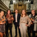 Pictured are some of the 2023/24 recipients of the BBC NI/Arts Council NI Young Musicians' Platform Award including traditional musician, Méabh Smyth, jazz musician, Andrew McCoubrey, classical musician, Owen Lucas,  classical musician, Rebecca Murphy, and singer-songwriter, Eve-Belle Murtagh.  Applications are now open for the 2025/26 NI Young Musicians' Platform Award at www.artscouncil-ni.org