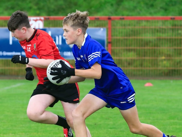 Football action at the Martin McGuinness Chieftain’s Gaelic Games held a Sean Dolans GAC. (Photo - Tom Heaney, nwpresspics)