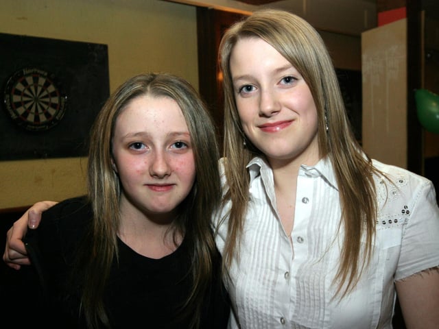 Catherine smiles for the camera with her sister Kim as she celebrates her 18th birthday0029/JML