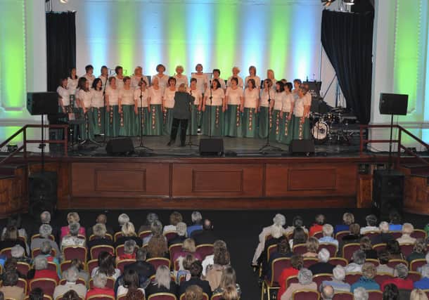 The Colmcille Ladies’ Choir at the Musical Tribute to Bishop Edward Daly held in St Columb’s Hall. DER0517GS133
