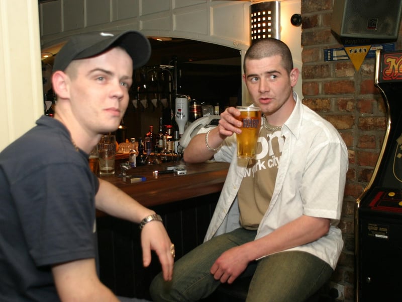 Out for a few pints.