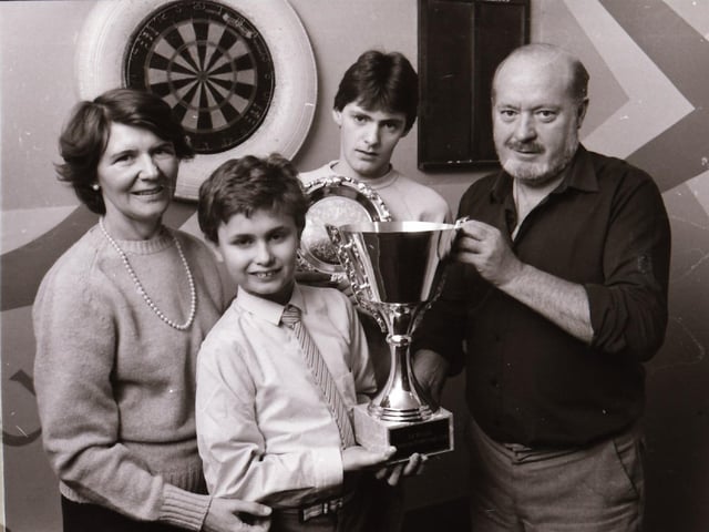 Darts competition winners in Derry.