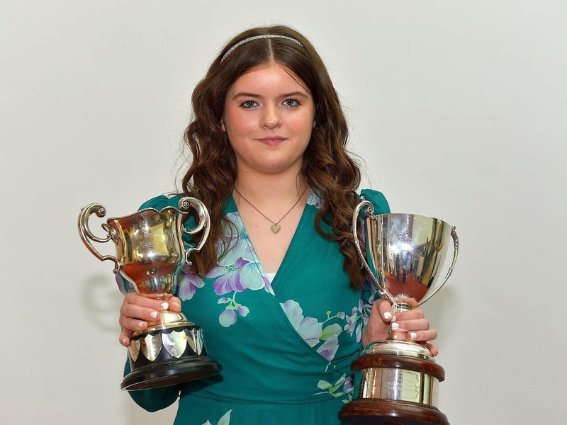 Cameron Kelly was placed 1ST in the James McCafferty Medal Moore’s Melody, the Phyllis Simms Cup and Bursary in Girls solo age 14-16 and Girls and Boys Irish Song age 14-16 at the Feis Dhoire Cholmcille on Friday at the Millennium Forum. Photo: George Sweeney. DER2315GS – 215