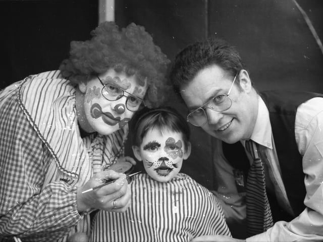 Some festive participants during the St. Patrick's Day festivities in Derry in 1998.