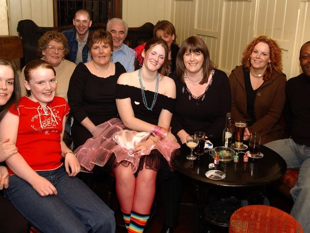 Laura McClintock with her family who celebrated her birthday. Included are, Isobel, Lillian Tim Matherin, Kathleen Parke, Isobel, Cora Parke and Rachael.