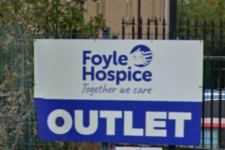 Burglars took a sum cash from the Foyle Hospice outlet in Springtown during the early hours of Wednesday.