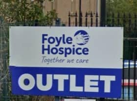 Burglars took a sum cash from the Foyle Hospice outlet in Springtown during the early hours of Wednesday.