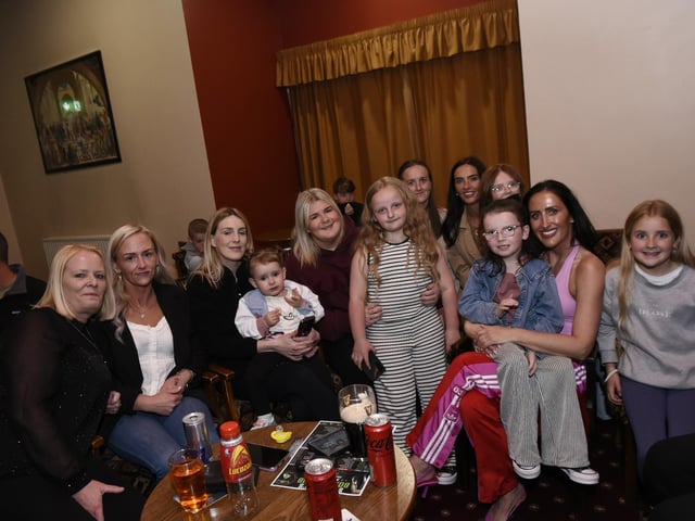 St Joseph's Boxing Club ladies enjoying the show in the Gransha Club